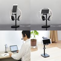 株式会社オーム電機 スマホ＆ヘッドホンスタンド　ＳＨ０１ 01-0059 1個（直送品）