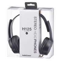 オーム電機 STヘッドホン H125 黒 03-2281 1個