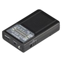 オーム電機 2バンドPラジオ P136 ブラック 03-7272 1個
