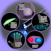 オーム電機 LED UVライト3灯 375 08-1023 1個