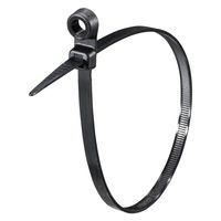 オーム電機 クランプタイ300黒 C300W30BK 09-1269 1個（直送品）