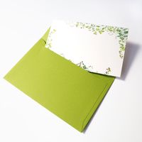 包む メッセージミニカード ジェントルグリーン TC0A2 1セット(5個)