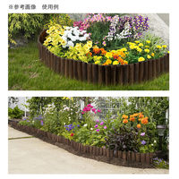タカショー ガーデンエッジ ブラウン 20×100cm 花壇 寄せ植え 柵 263985 1個（直送品）