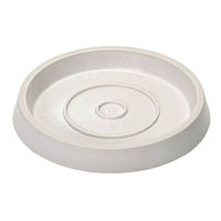 リッチェル リッチェル　ボタニー　ストライプポット　１２型　ホワイト　プレート付き 281518 1セット（直送品）