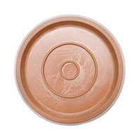 リッチェル リッチェル　ボタニー　ストライプポット　１２型　オレンジ　プレート付き　植木鉢　おしゃれ 281519 1セット（直送品）