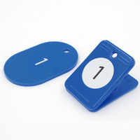 オープン工業 クロークチケット(1~20)20組 黄 BF-150-YE 1箱(20組)（わけあり品）