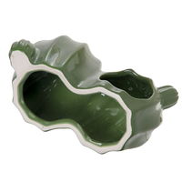 リーフ Ｔａｆｉｔ　ハムスターのサボテンハウス　陶器製　グリーン　１９．５×６．５×１２．０ｃｍ 273474（直送品）