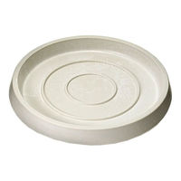 リッチェル リッチェル　ボタニー　ラウンドポット　１４型　ホワイト　プレート付き　植木鉢　おしゃれ 281517 1セット（直送品）