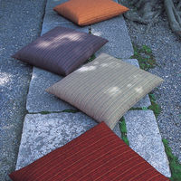 一宮　工夫庵　唐桟縞-とうざんじま-　座布団（カバーのみ）　エンジ　1セット(4枚入)（直送品）