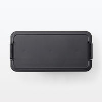 無印良品 ポリプロピレン頑丈収納ボックス ダークグレー 特大 約幅78×奥行39×高さ37cm 70L 良品計画