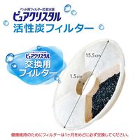 ピュアクリスタル 猫用 抗菌活性炭フィルター キレイでおいしい水に 2個入 約2ヶ月分 ジェックス