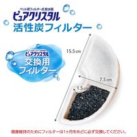 ピュアクリスタル 犬用 抗菌活性炭フィルター 半円タイプ 3枚入 1個 ジェックス