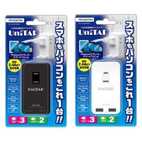 プリンストン 電源タップ個口USB給電ポート搭載OAタップ「Unitap」ブラック PPS-UTAP3BBK 1台
