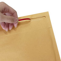 クッション封筒 A5サイズ用 茶 開封テープ付き 1セット（50枚：10枚入×5パック） 今村紙工