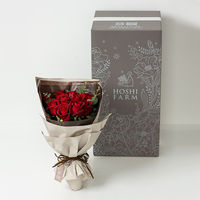 【生花】アデリー フリルブーケ　ルージュ　１２本 DB-R12 1個（直送品）