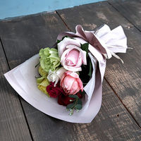 アデリー ホシファームフリルブーケカラフル８本＆ホテルオークラケーキ＆ブラウニー＆クッキー FMF-05B 1個（直送品）