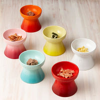 ル・クルーゼ ハイスタンド フードボウル ペット用 犬 猫 食器 ペットボール ナチュラルピンク