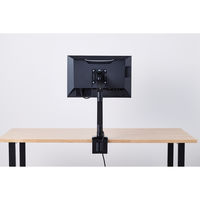 モニターアーム シングルアーム 17インチ～35インチ対応 耐荷重:15kg ガス式 VESA規格対応 ブラック 1個 エレコム