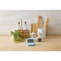 タニタ（TANITA）でか見えタイマー100分計 アクアミントブルー キッチンタイマー 1個