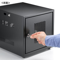 サンワサプライ 機器収納ボックス(幅300×奥行き350×高さ300mm) CP-KBOX6BK 1台