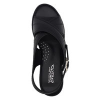 山一 抗菌防臭スタンダードクロスサンダル ブラック S YI7682 1足　サンダル　医療用　ナース