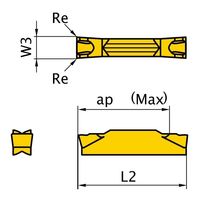 三菱マテリアル インサート GY2M0300F030N-GM VP10RT 1セット(10PC)（直送品）