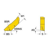サンドビック TーMaxカッター チップ 【C】 LNCX 18 06 AZ R-11 H13A 1セット(10PC)（直送品）