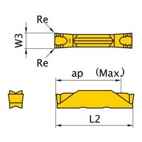 三菱マテリアル インサート GY2M0300F020N-GS NX2525 1セット(10PC)（直送品）