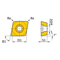 三菱マテリアル インサート CCMT060204-FV VP15TF 1セット(20PC)（直送品）