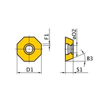 三菱マテリアル カッタチップ OEMX1705ESR1 F7030 1セット(10PC)（直送品）