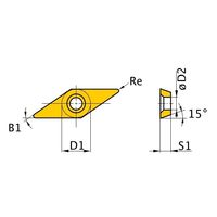 三菱マテリアル インサート VDGX160304R-F MD220 1PC（直送品）