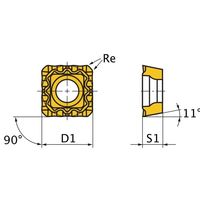 三菱マテリアル カッタチップ SPMX120408-WH VP20RT 1セット(10PC)（直送品）