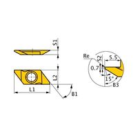 三菱マテリアル インサート BTBT604500R-B VP15TF 1セット(5PC)（直送品）
