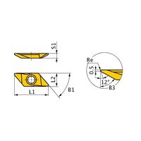 三菱マテリアル インサート BTAT603501R-B VP15TF 1セット(5PC)（直送品）