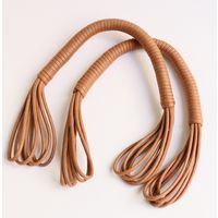 一井商店 ワックスコード持ち手 長さ38cm ブラウン H100-46 1セット(3組セット)（直送品）