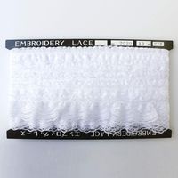 (株) 一 井 商 店 一井商店 ラッセルタックレース 幅3.8cm 10m巻 ホワイト RF2020-0 1セット(長さ10m×2巻セ（直送品）