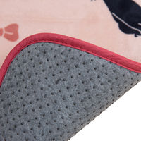 センコー 魔女の宅急便 ジジパターン インテリアマット 約50×120cm ピンク MZI221106 1枚（直送品）