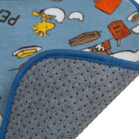 センコー スヌーピー エンジョイミール インテリアマット 約45×90cm　ブルー SNI221107 1枚（直送品）