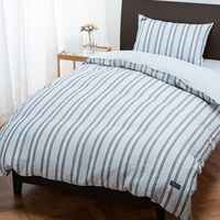 西川 itorie（イトリエ） 先染めリネン掛けふとんカバー（シングル）ブルー PI03180698800 1枚