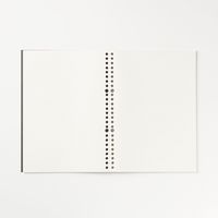 無印良品 ノート型はがせるルーズリーフ B5・6mm横罫 26穴 50枚 黒 1セット（2冊） 良品計画