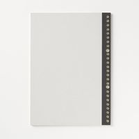 無印良品 ノート型はがせるルーズリーフ B5・6mm横罫 26穴 50枚 黒 1セット（4冊） 良品計画