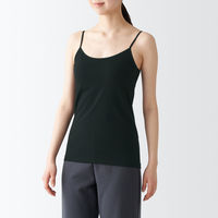 【レディース】無印良品 ストレッチキャミソール 婦人 L 黒 1セット（2枚） 良品計画