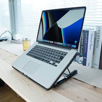 ノートPCスタンド 冷却ファン搭載 PCクーラー NS-T03A0101-BK 1個 Newseed