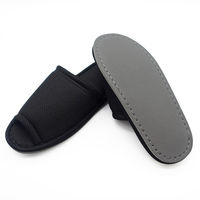 オクムラ さらさらメッシュスリッパLL BK AAAA9912BK 1セット(2足)