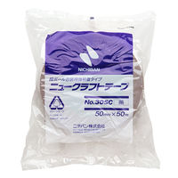 【ガムテープ】 ニュークラフトテープ No.305C 茶 幅50mm×長さ50m ニチバン 1セット（5巻入）