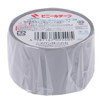ニチバン ビニールテープ 幅38mm×長さ10m 灰 VT-3817 1セット（10巻入）