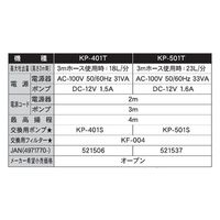 工進 バスポンプ ミニポンディ タイマー付き KP-401T 1台（直送品）