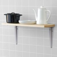 田邊金属工業所 TANNER(タナー) アイアン棚受 L 142×195mm グレー #08-1　20個（直送品）