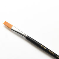 TTC タケダ 水彩筆 赤ナイロン 平筆 10号 70-5130 1セット(1本×3)