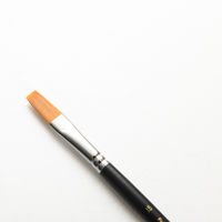 TTC タケダ 水彩筆 赤ナイロン 平筆 15号 70-5150 1セット(2本)